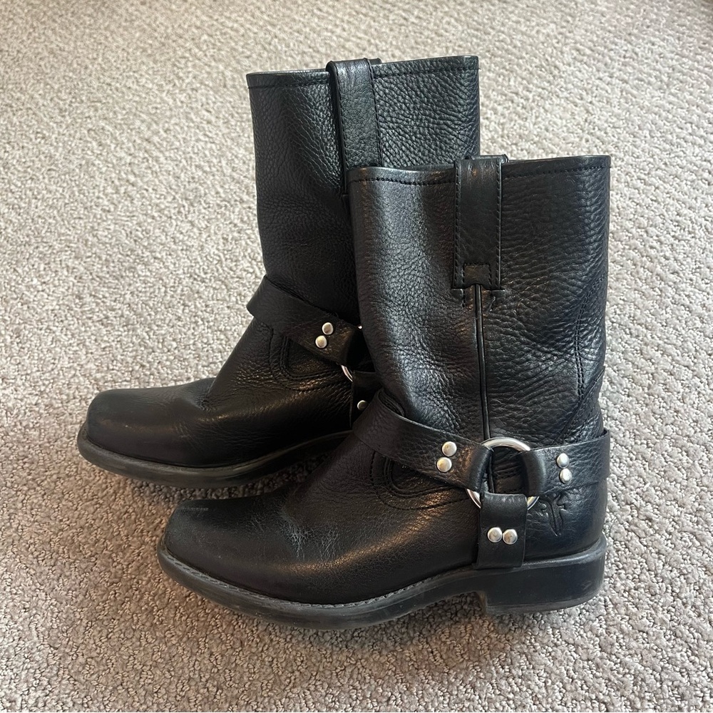 Frye Kids Harness Leather Boots